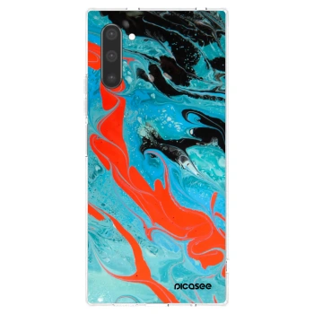 Picasee διαφανής θήκη σιλικόνης Samsung Galaxy Note 10 N970F - Blue Magma