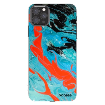 Picasee διαφανής θήκη σιλικόνης Apple iPhone 11 Pro Max - Blue Magma