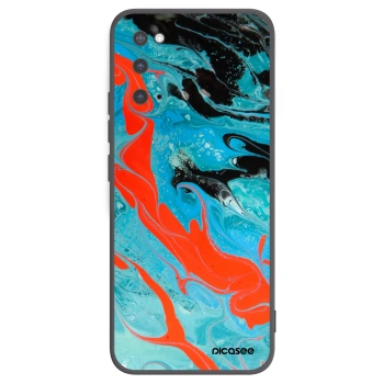 Picasee Μαύρη θήκη σιλικόνης για Samsung Galaxy S20 G980F - Blue Magma