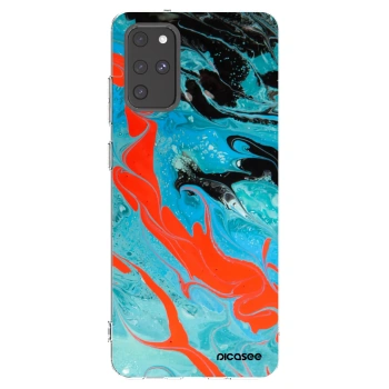 Picasee διαφανής θήκη σιλικόνης Samsung Galaxy S20+ G985F - Blue Magma