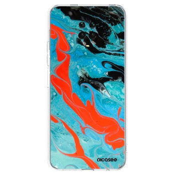 Picasee διαφανής θήκη σιλικόνης Xiaomi Redmi Note 9S - Blue Magma