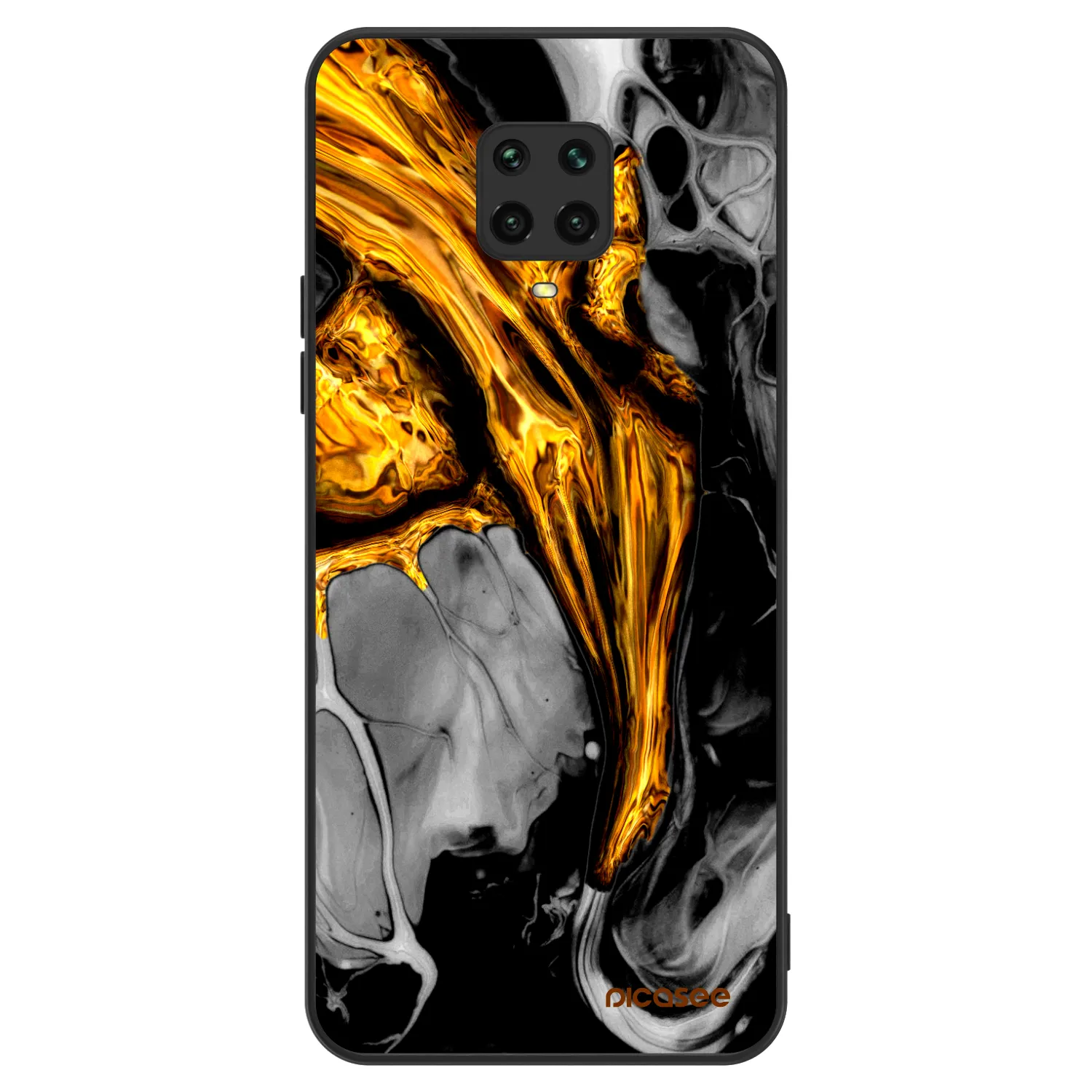 Picasee ULTIMATE CASE για Xiaomi Redmi Note 9 Pro - Black Gold
