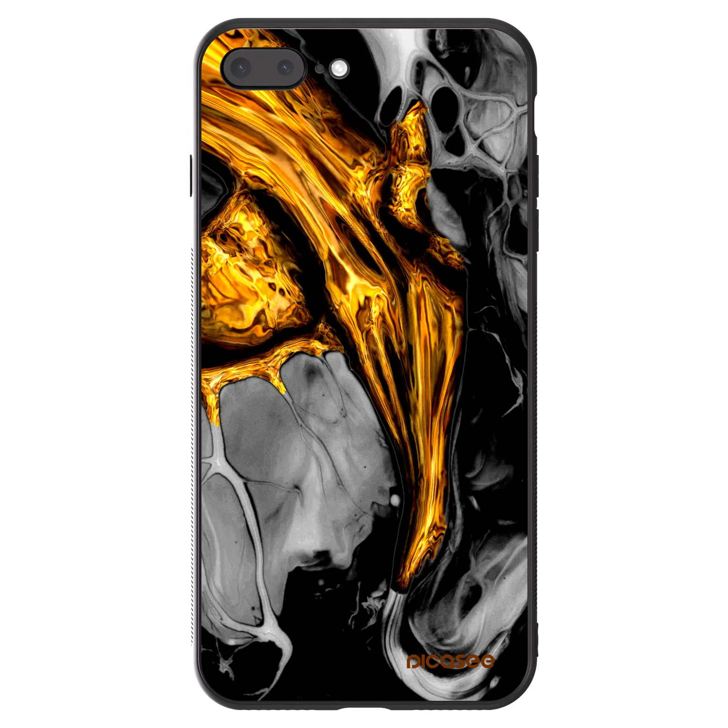 Picasee ULTIMATE CASE για Apple iPhone 7 Plus - Black Gold