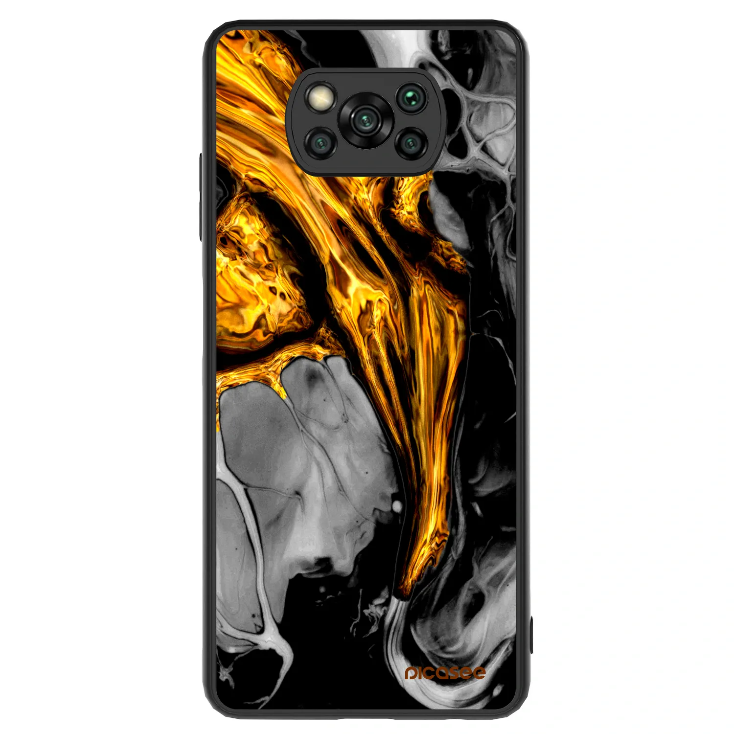 Picasee ULTIMATE CASE για Xiaomi Poco X3 - Black Gold