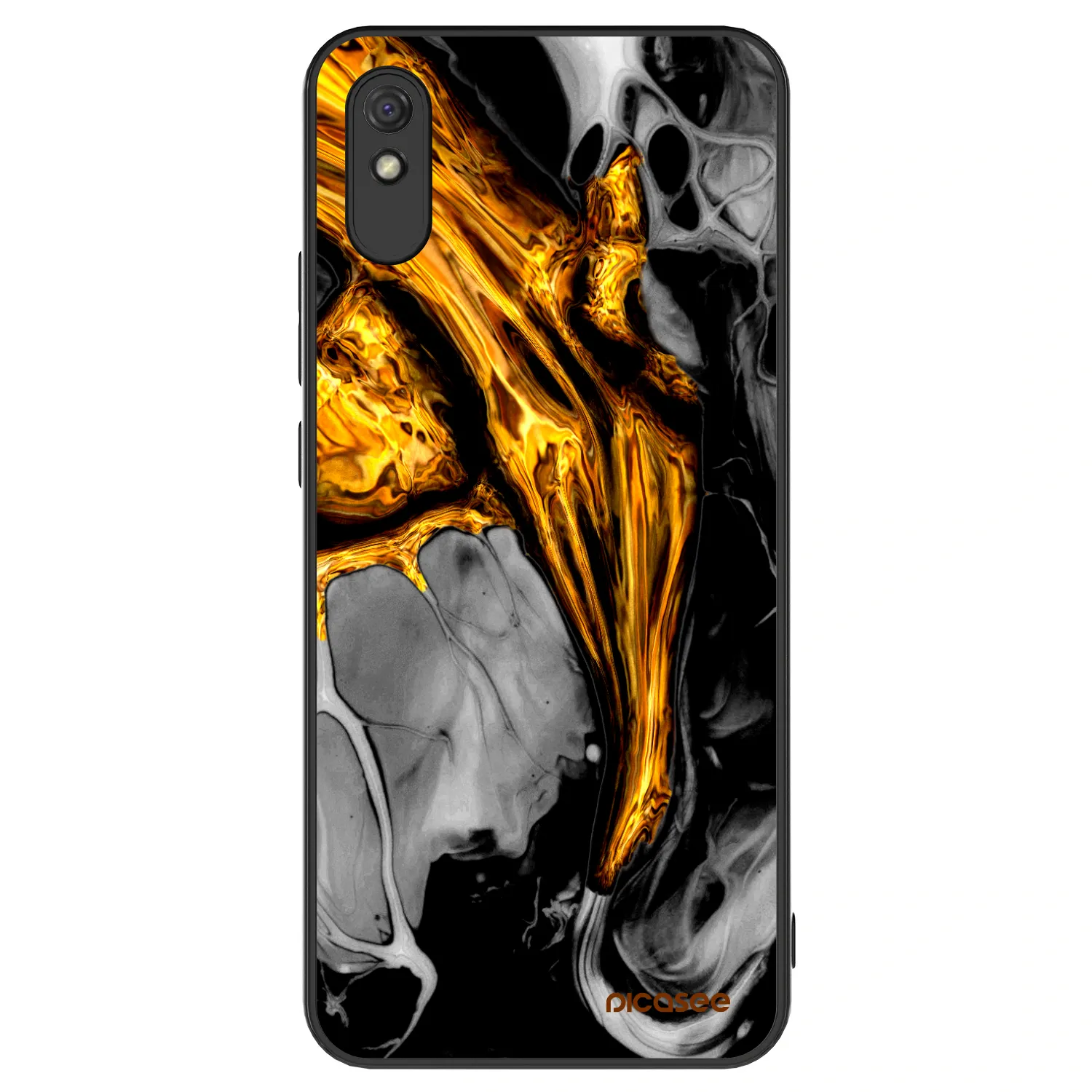 Picasee ULTIMATE CASE για Xiaomi Redmi 9A - Black Gold