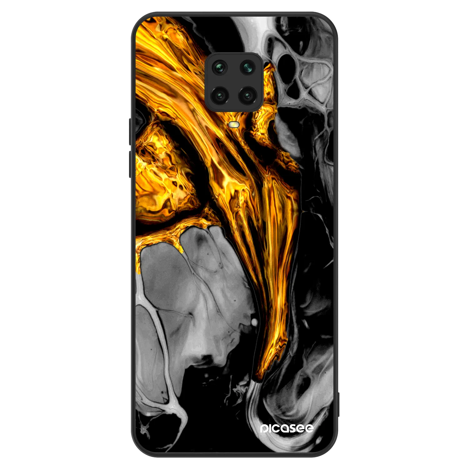 Picasee ULTIMATE CASE για Xiaomi Redmi Note 9S - Black Gold