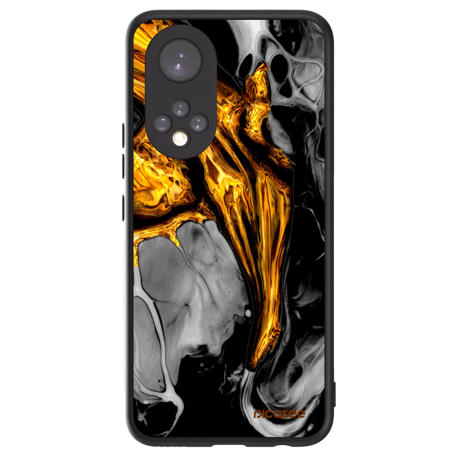 Picasee ULTIMATE CASE για Honor 50 5G - Black Gold