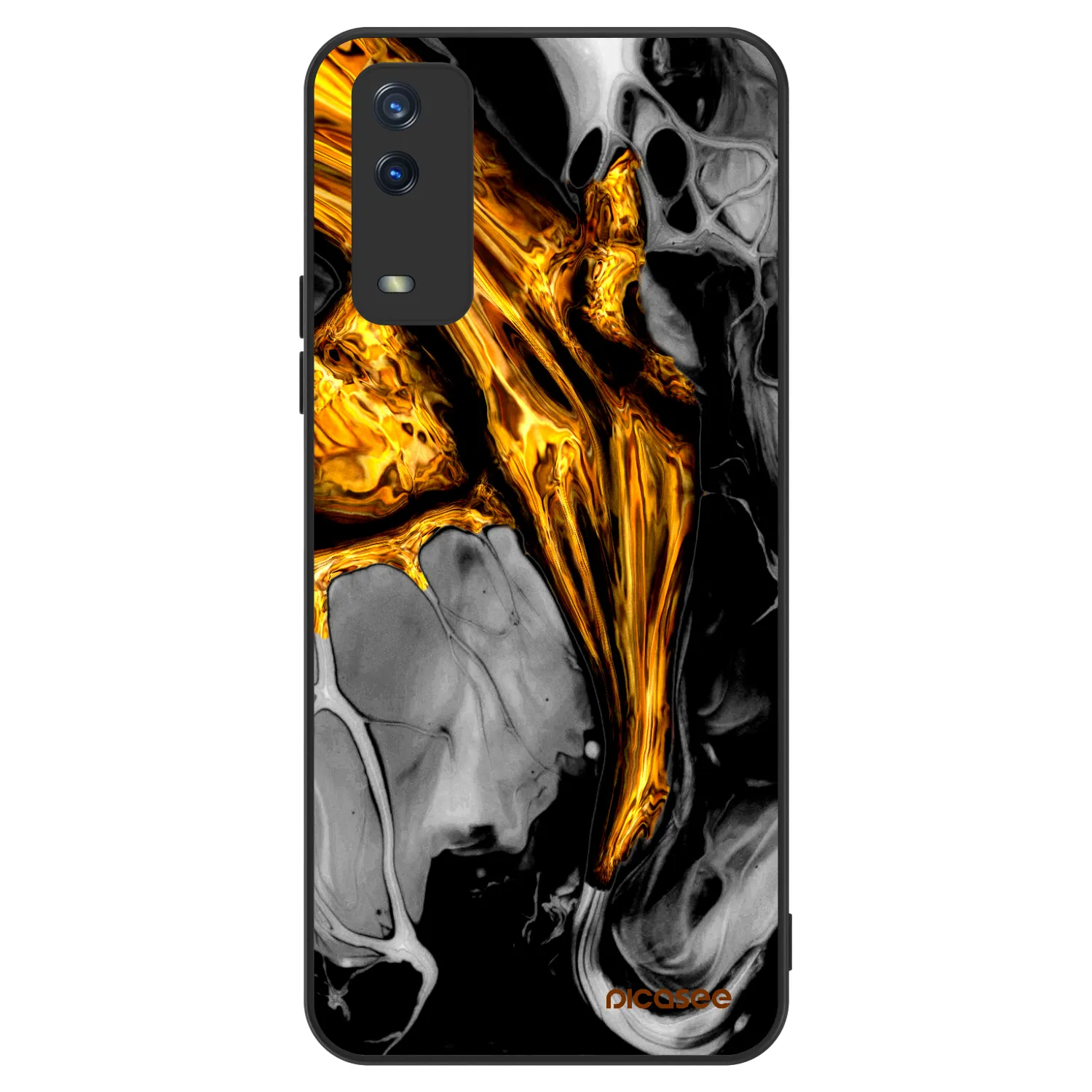 Picasee ULTIMATE CASE για Vivo Y11s - Black Gold