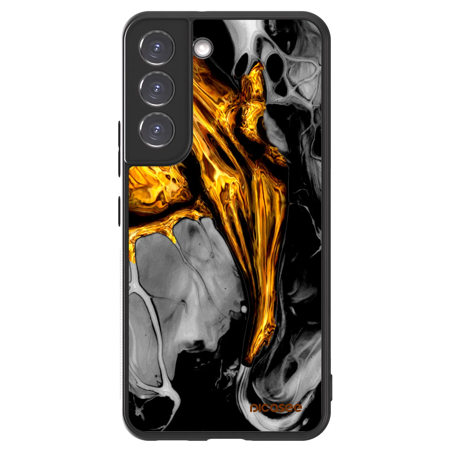Picasee ULTIMATE CASE για Samsung Galaxy S22 5G - Black Gold