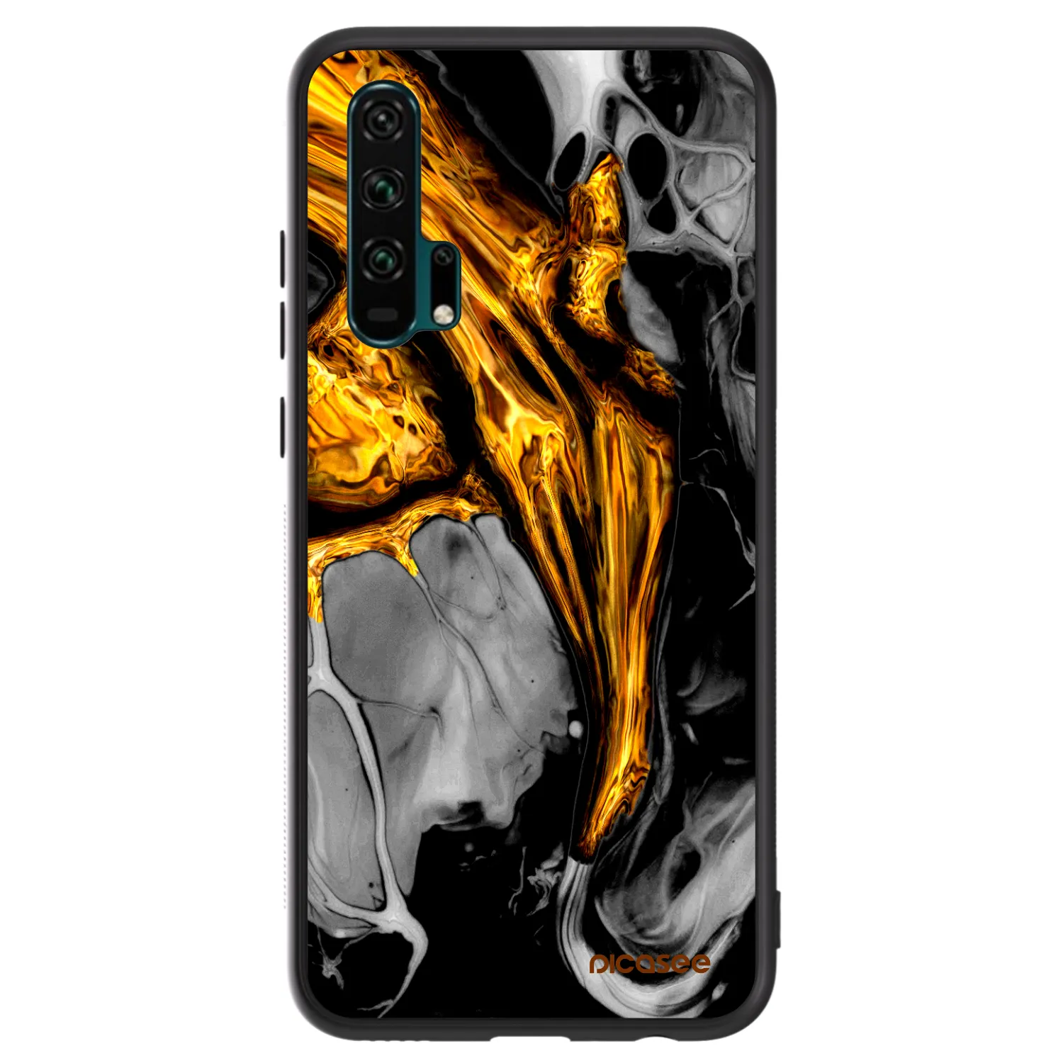 Picasee ULTIMATE CASE για Honor 20 Pro - Black Gold