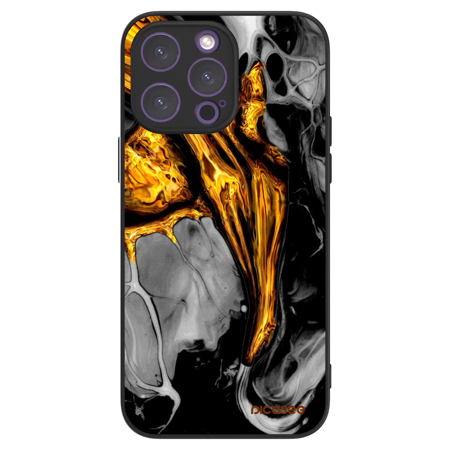 Picasee ULTIMATE CASE για Apple iPhone 14 Pro Max - Black Gold