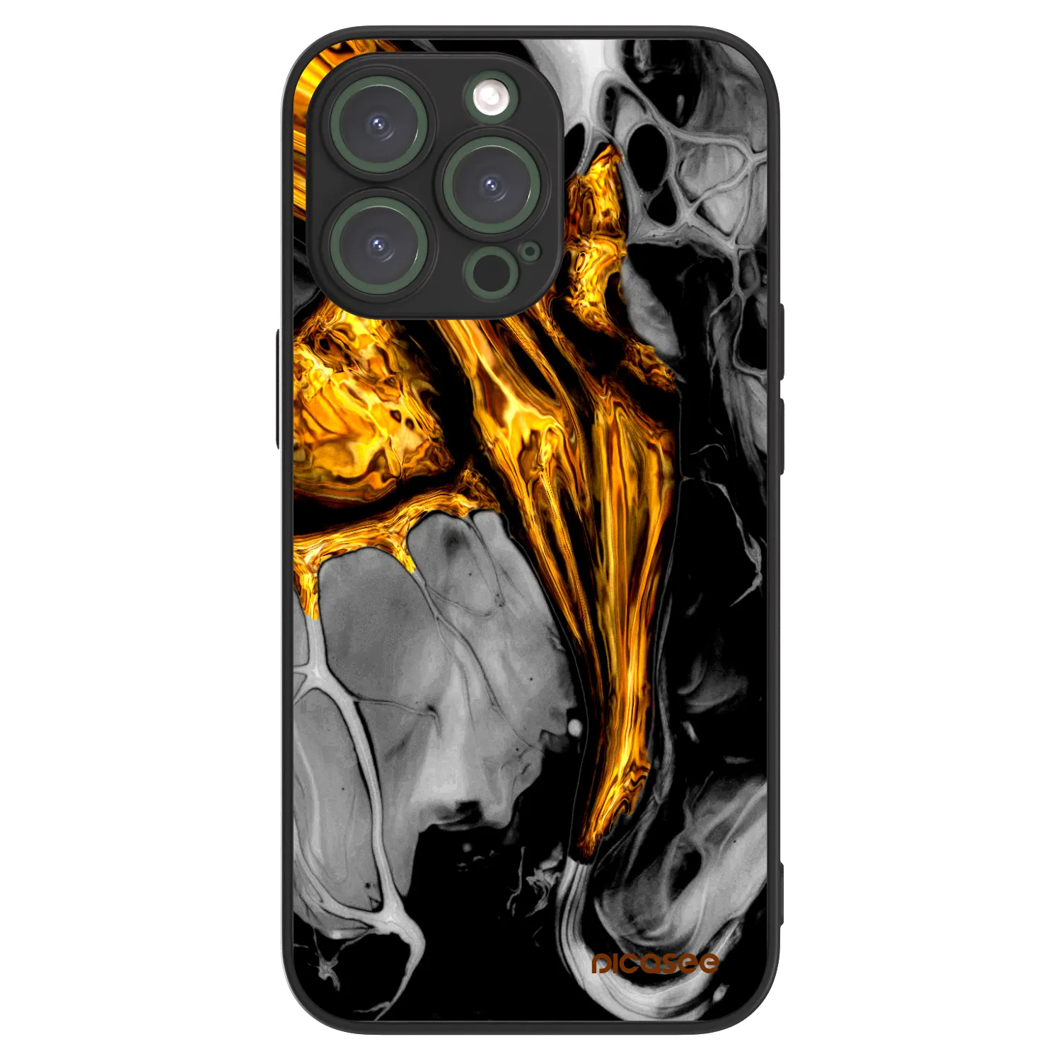Picasee ULTIMATE CASE MagSafe pro Apple iPhone 13 Pro - Black Gold