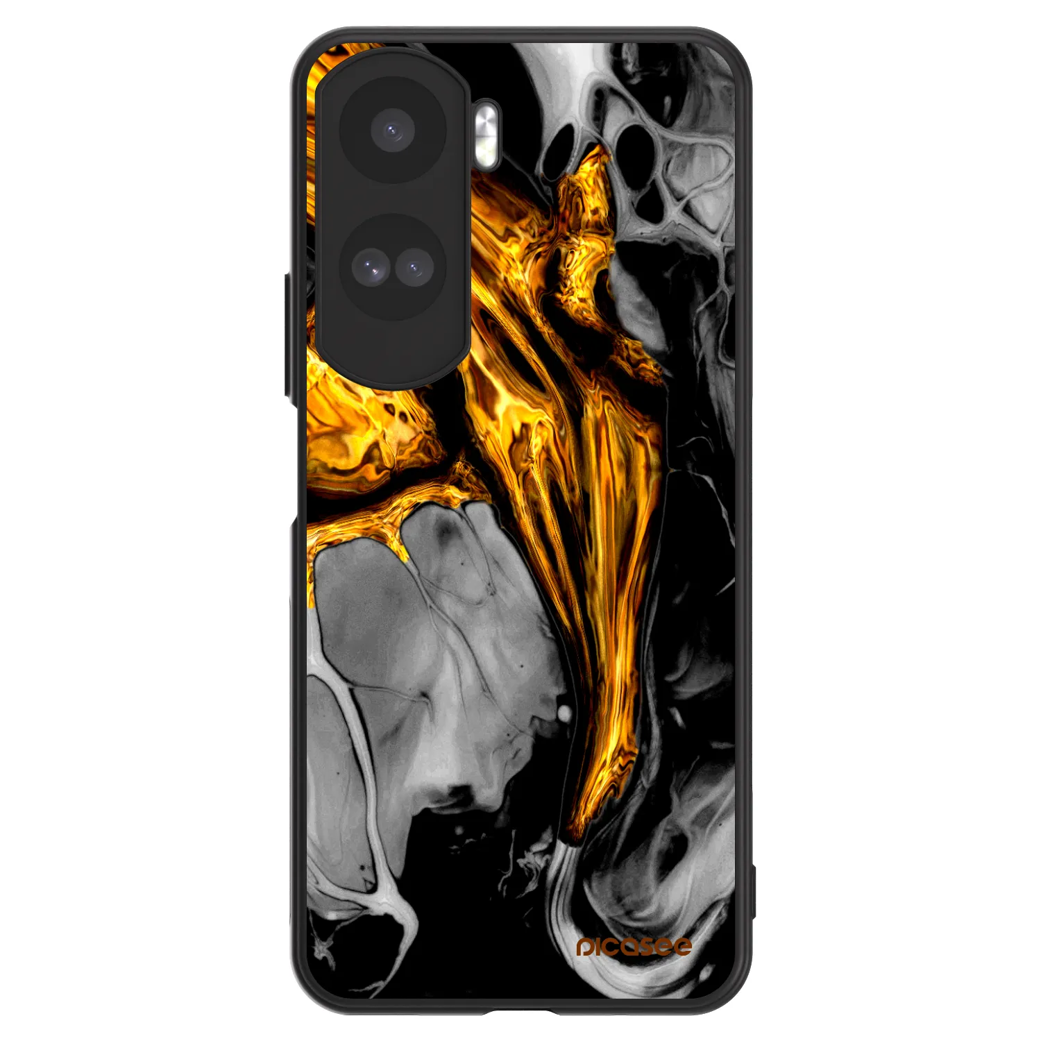 Picasee ULTIMATE CASE για Honor 90 Lite 5G - Black Gold