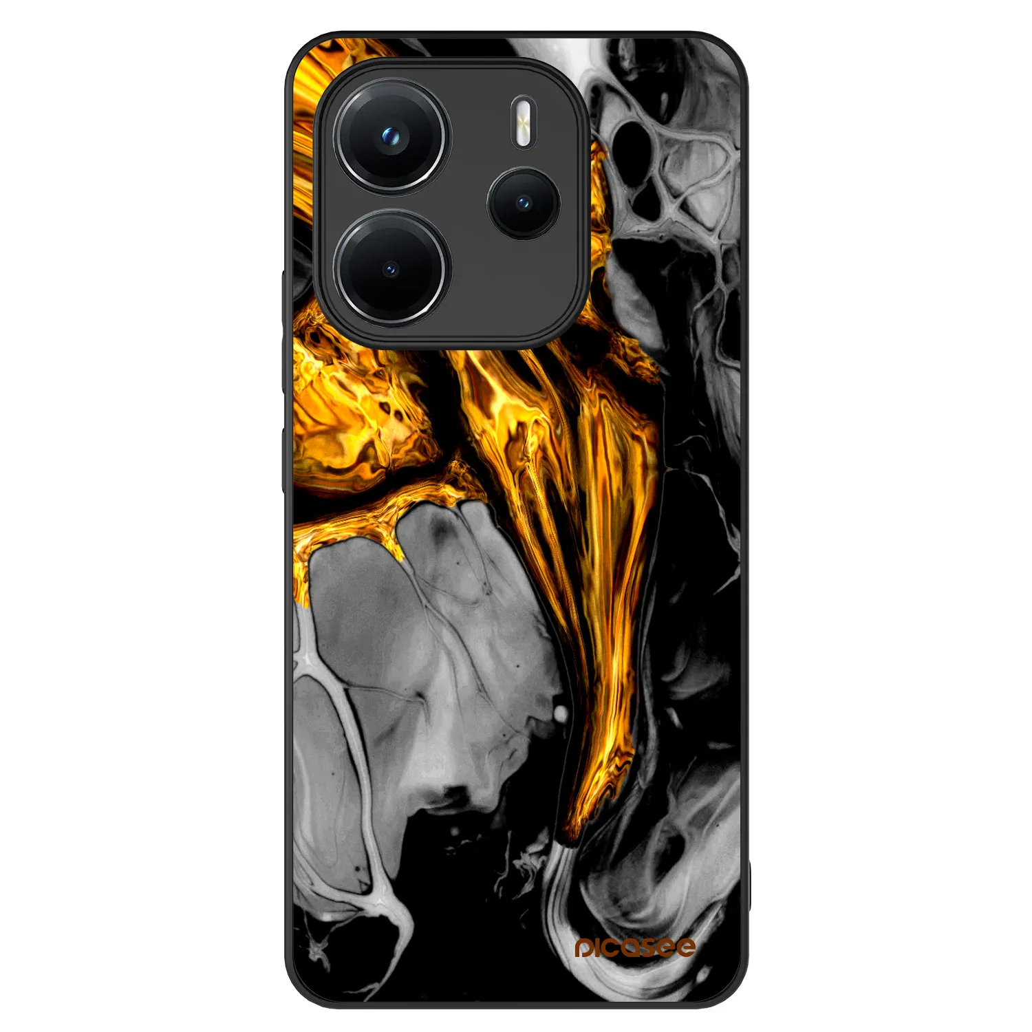 Picasee ULTIMATE CASE για Xiaomi Redmi Note 14 4G - Black Gold