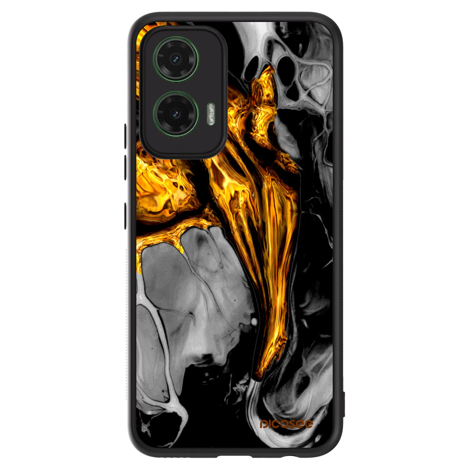 Picasee ULTIMATE CASE για Motorola Moto G35 5G - Black Gold