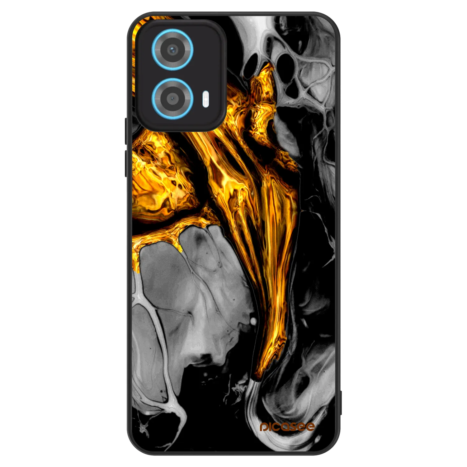Picasee ULTIMATE CASE για Motorola Moto G34 5G - Black Gold