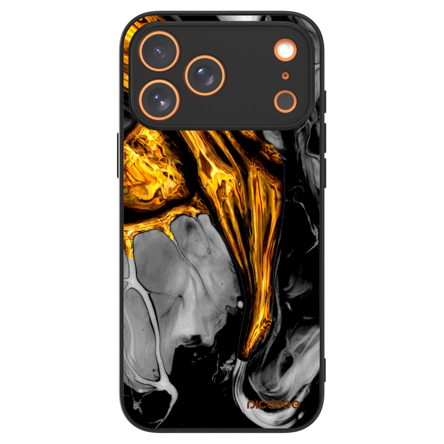Picasee ULTIMATE CASE MagSafe pro Apple iPhone 17 Pro Max - Black Gold