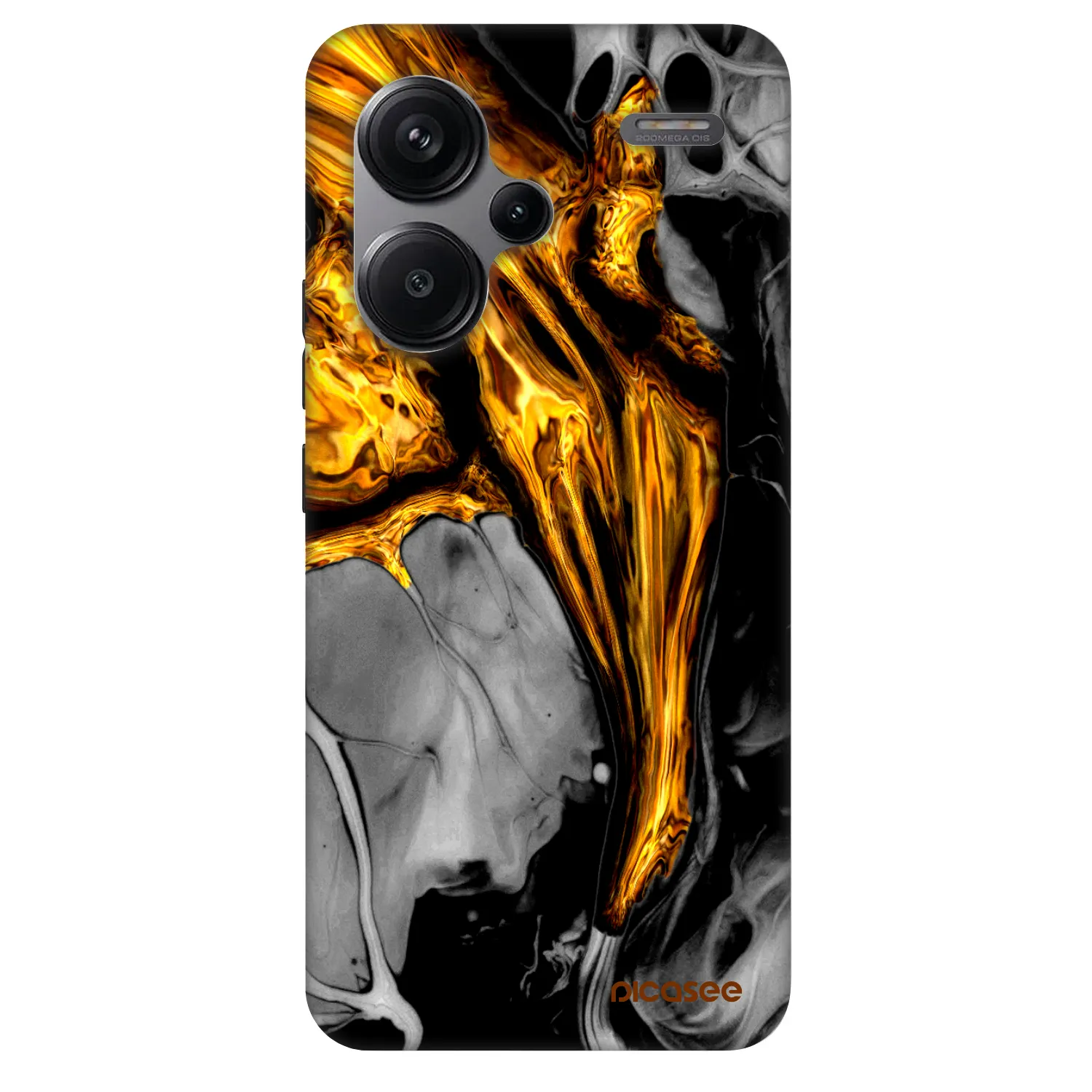 Picasee Fashion Case για Xiaomi Redmi Note 13 Pro+ 5G - Black Gold