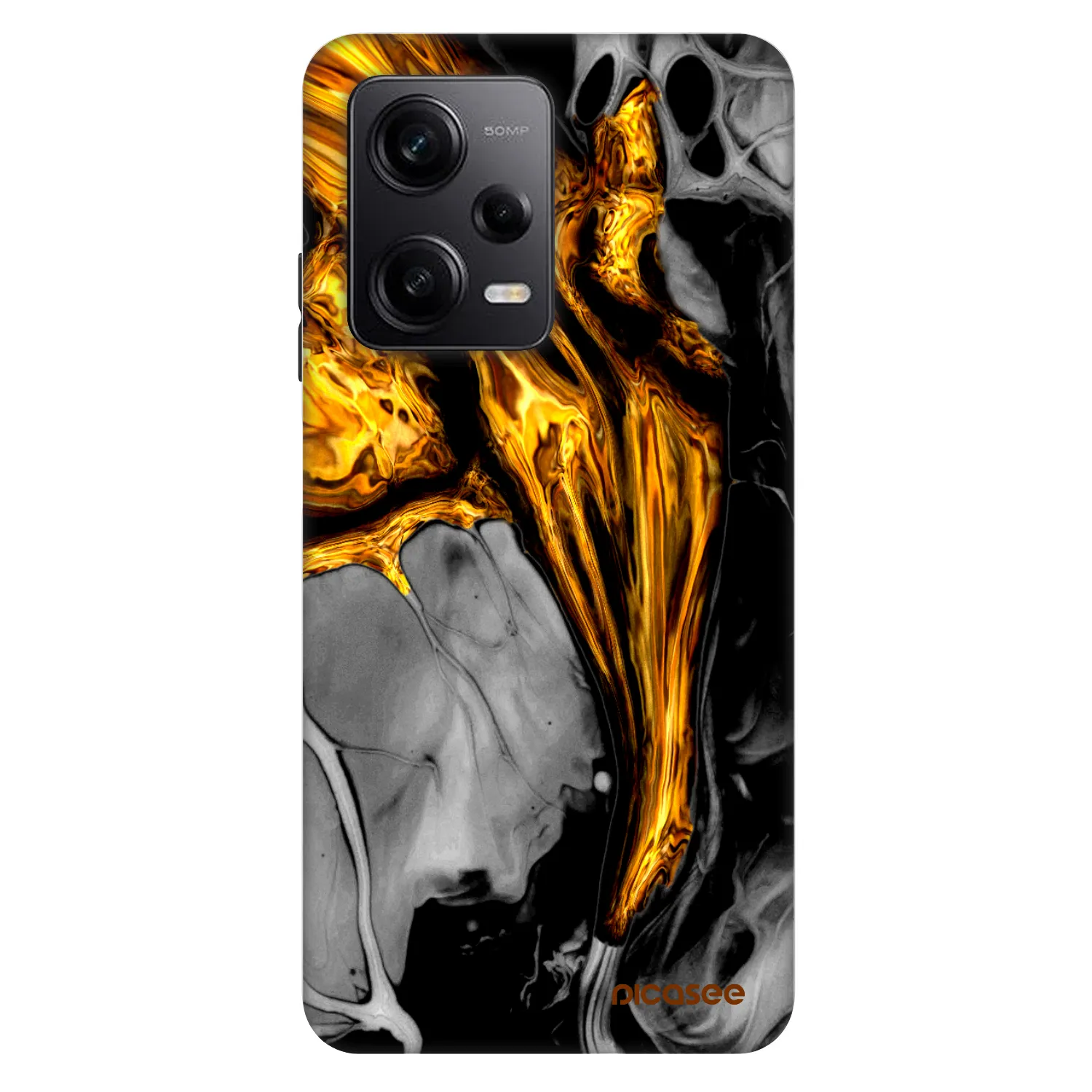 Picasee Fashion Case για Xiaomi Redmi Note 12 Pro+ 5G - Black Gold