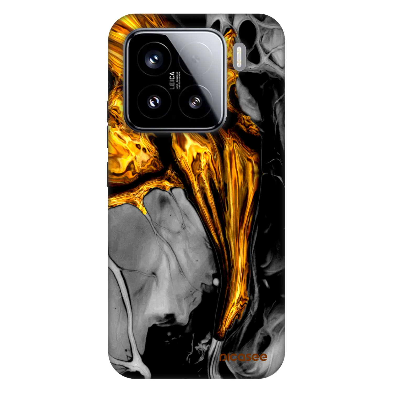 Picasee Fashion Case για Xiaomi 15 - Black Gold