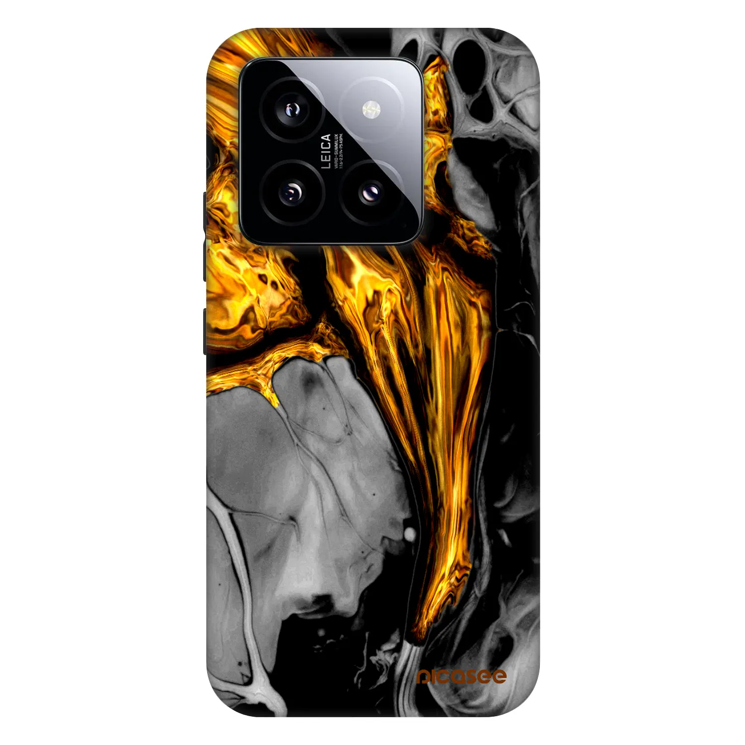 Picasee Fashion Case για Xiaomi 14 - Black Gold