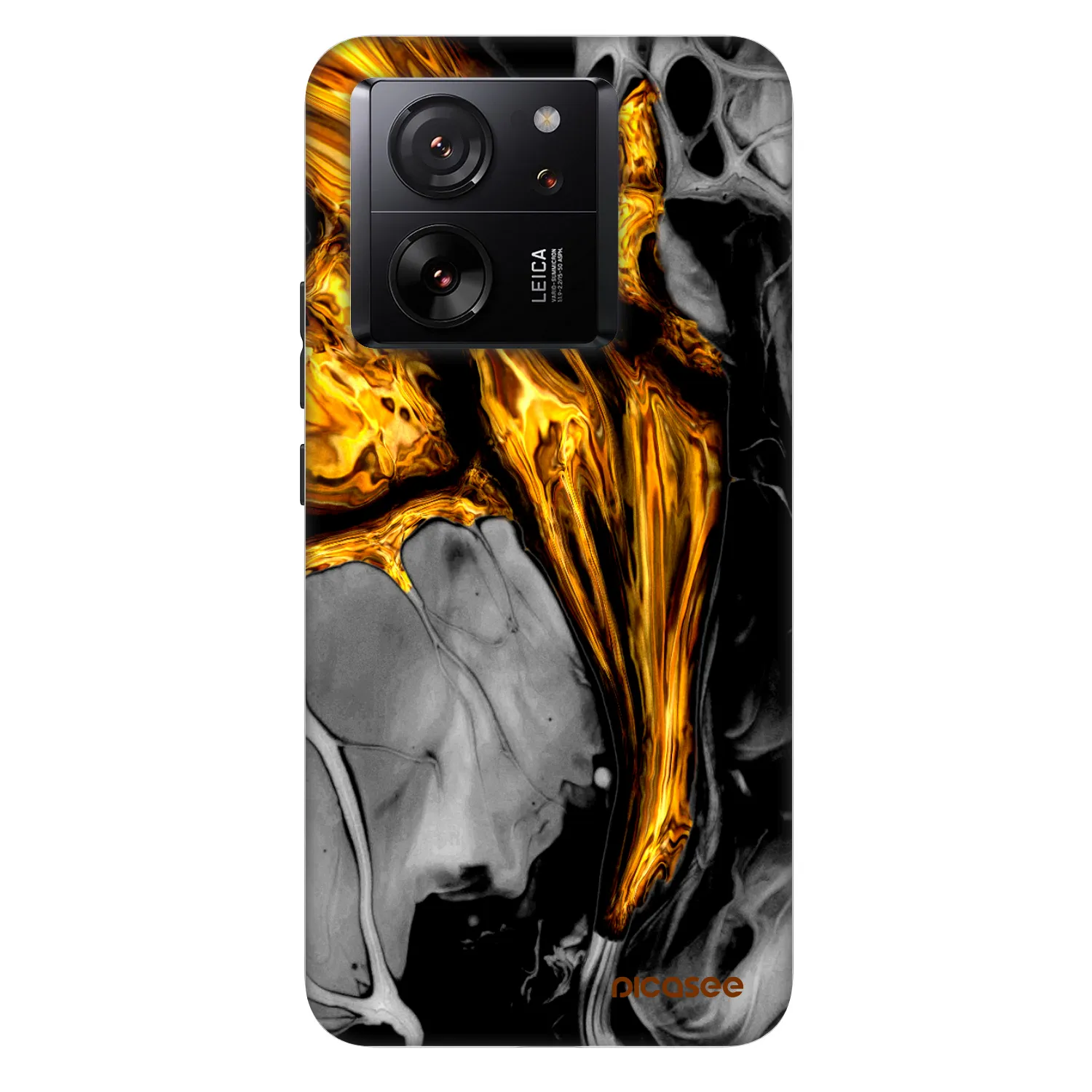 Picasee Fashion Case για Xiaomi 13T Pro - Black Gold