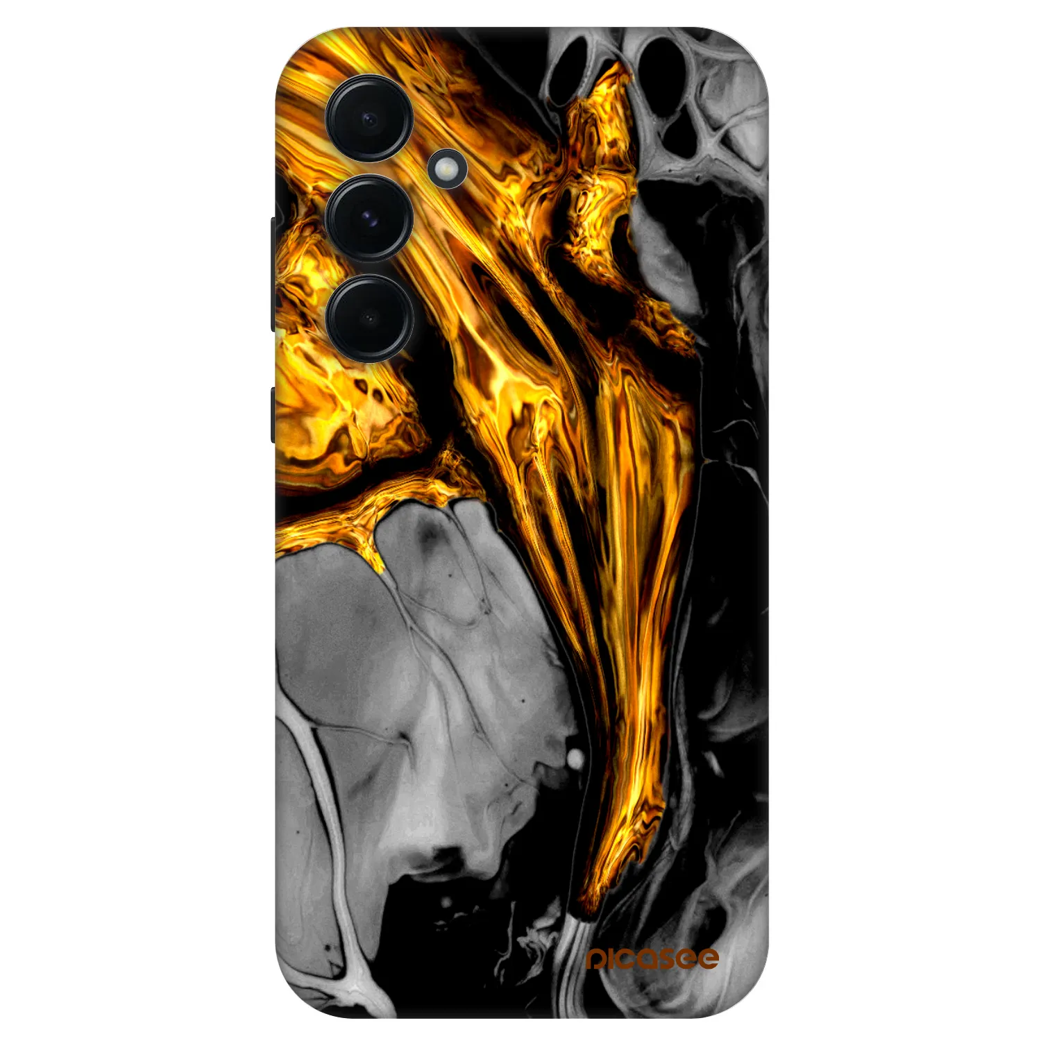 Picasee Fashion Case για Samsung Galaxy A55 5G A556B - Black Gold
