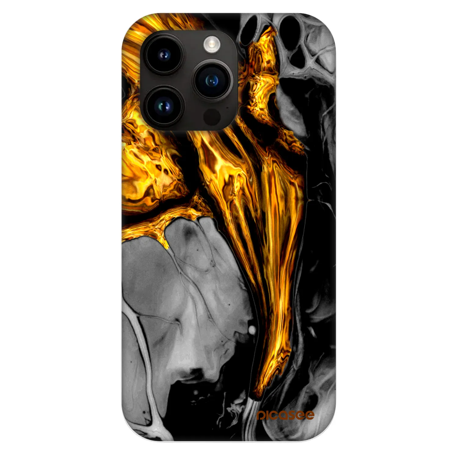 Picasee Fashion Case MagSafe για Apple iPhone 13 Pro - Black Gold