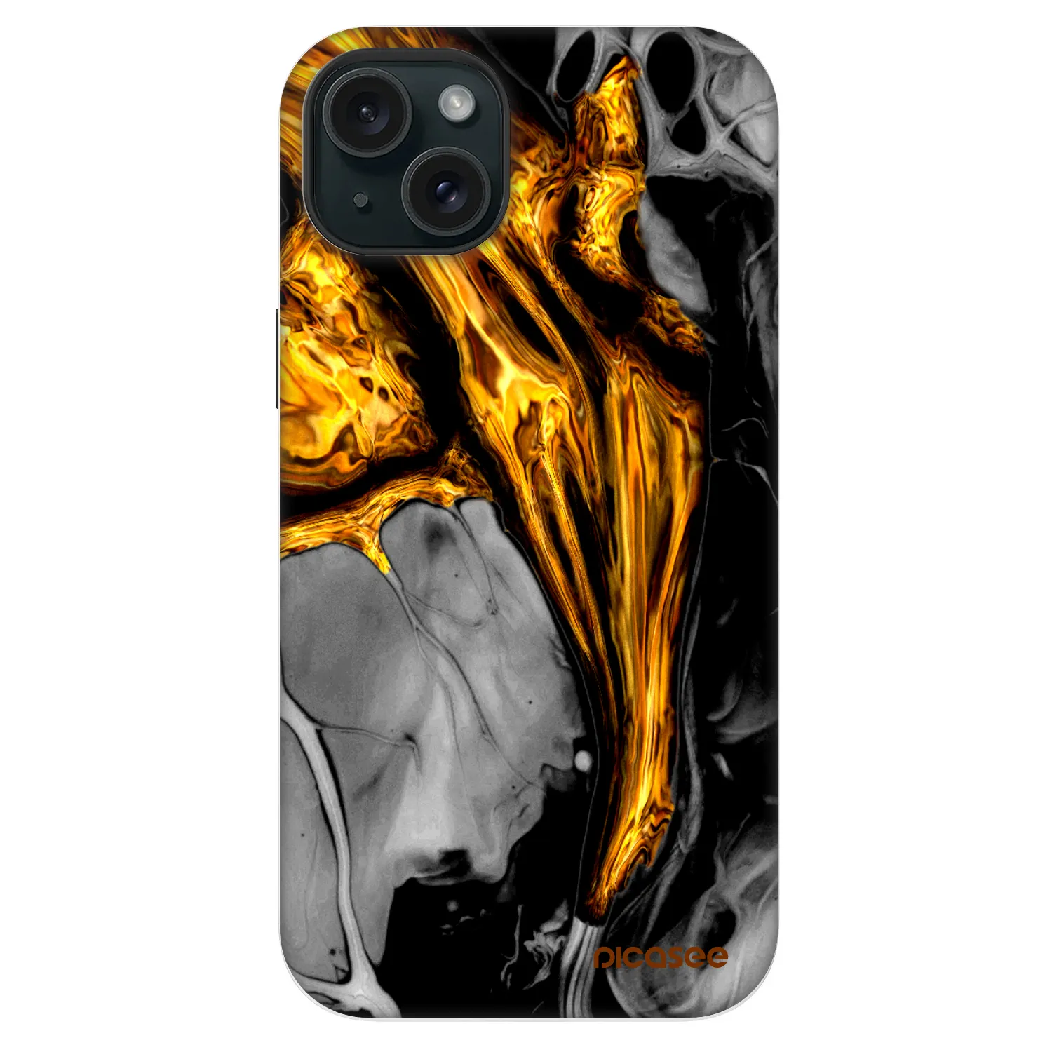 Picasee Fashion Case MagSafe για Apple iPhone 14 Plus - Black Gold