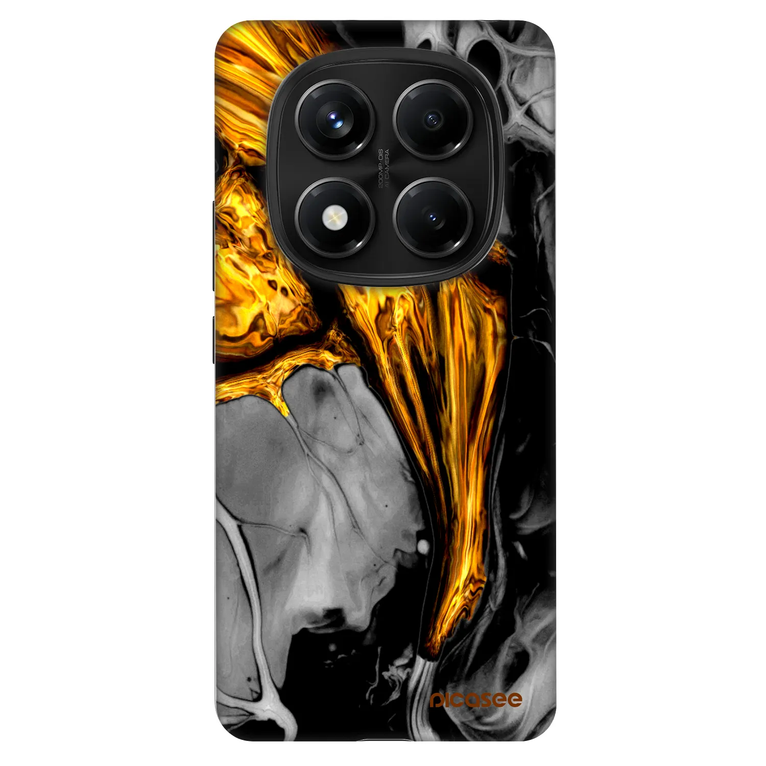 Picasee Fashion Case για Xiaomi Redmi Note 14 Pro 4G - Black Gold