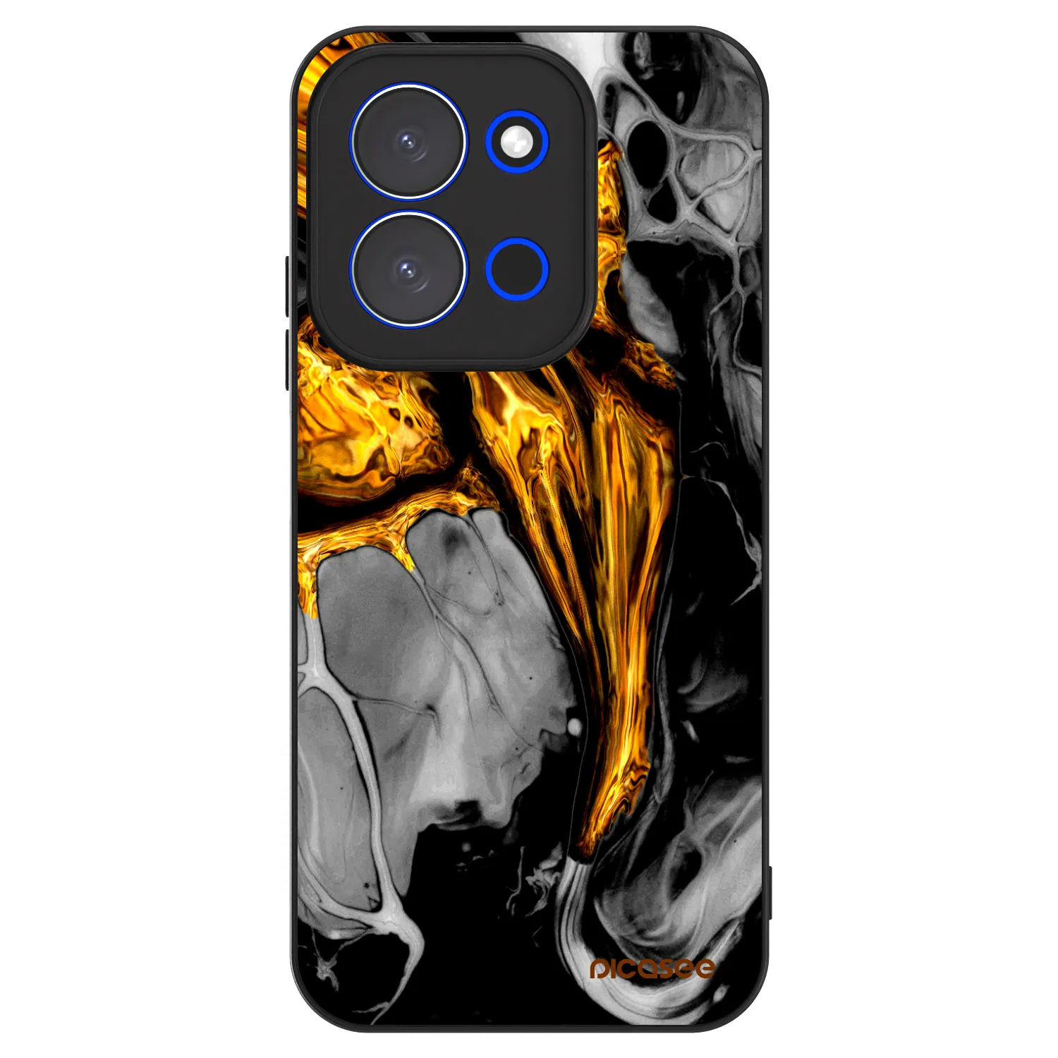 Picasee ULTIMATE CASE για Xiaomi Redmi 15C 4G - Black Gold