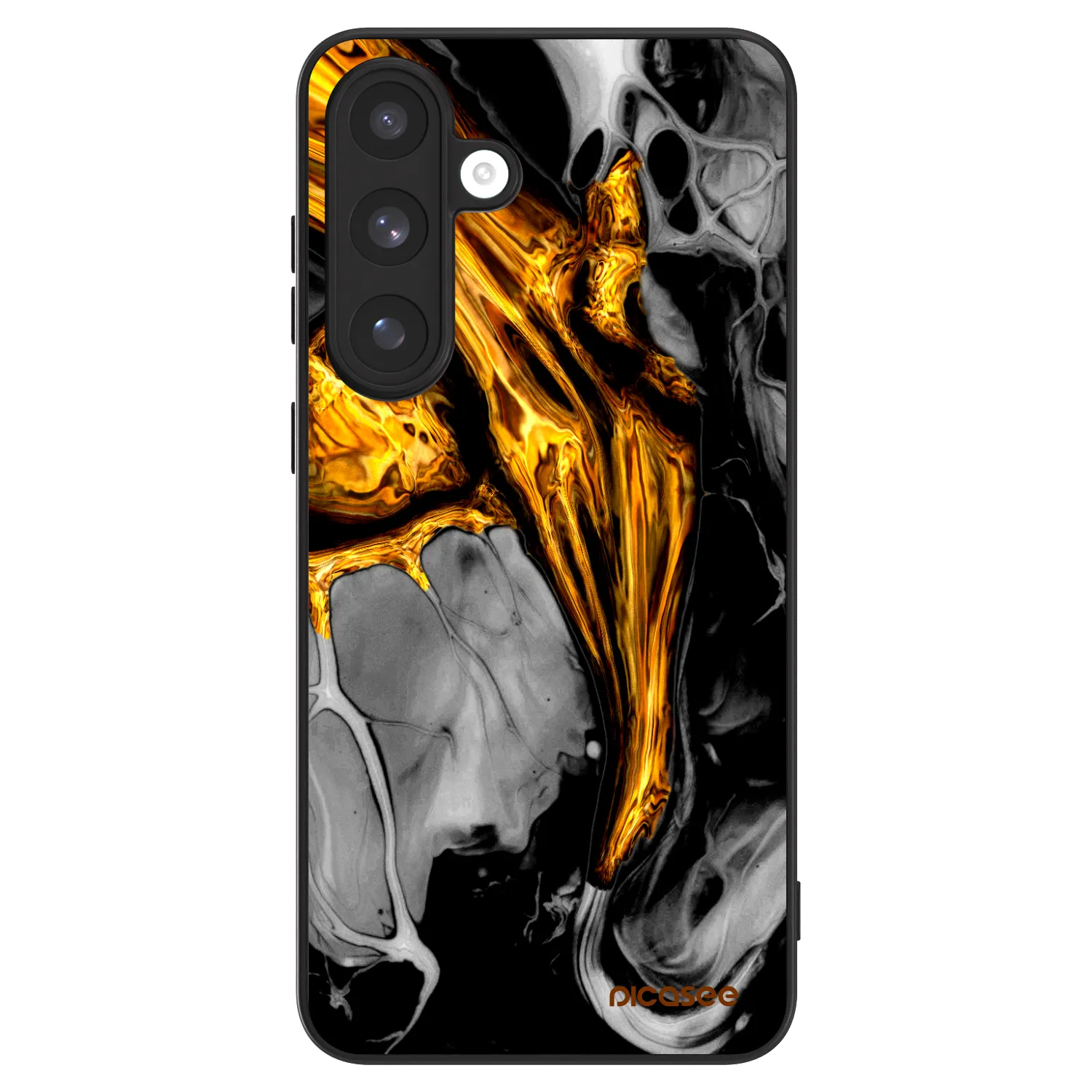 Picasee ULTIMATE CASE PowerShare για Samsung Galaxy S25 FE 5G - Black Gold