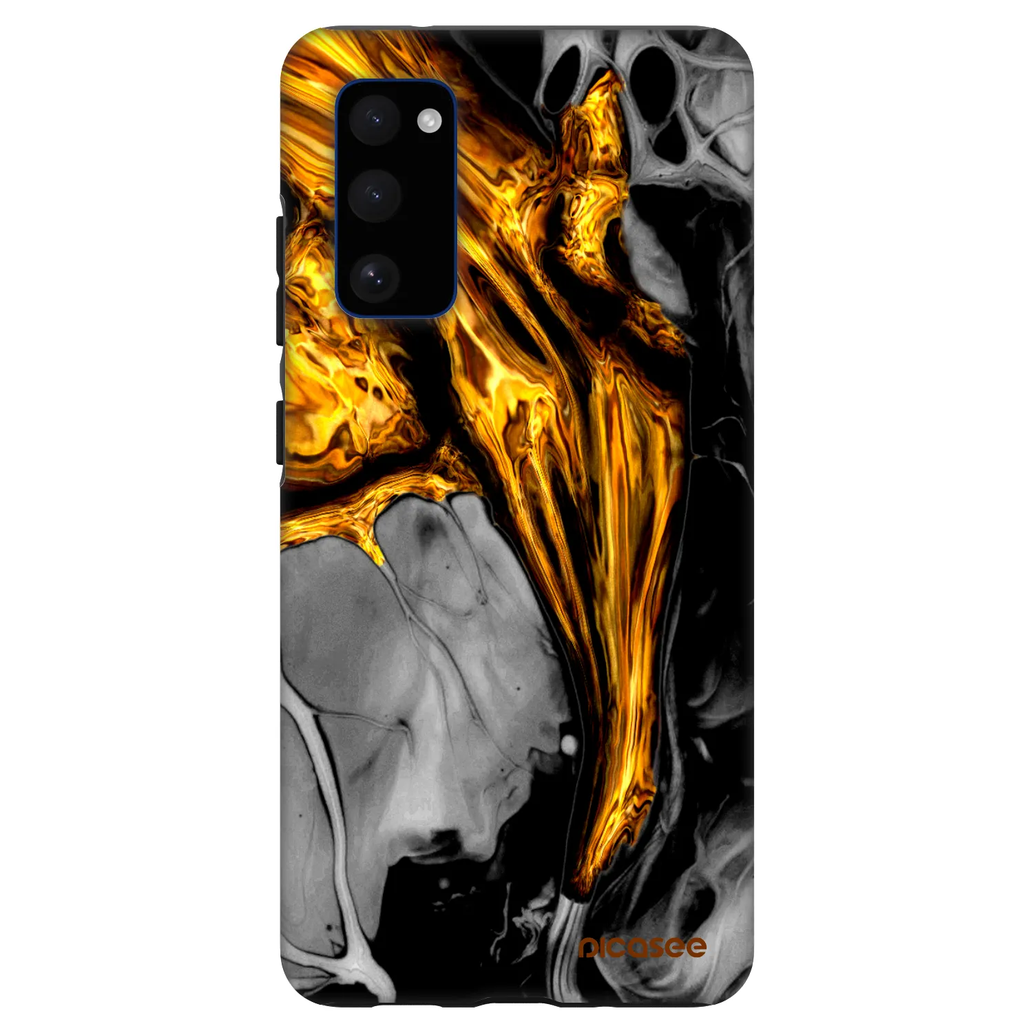 Picasee Fashion Case για Samsung Galaxy S20 FE - Black Gold