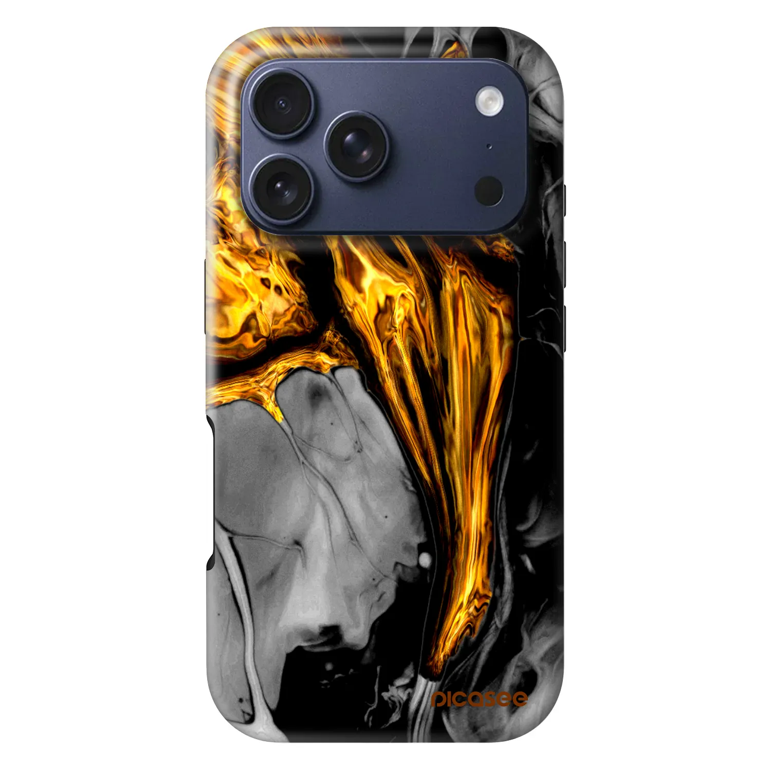 Picasee Fashion Case MagSafe για Apple iPhone 18 Pro - Black Gold