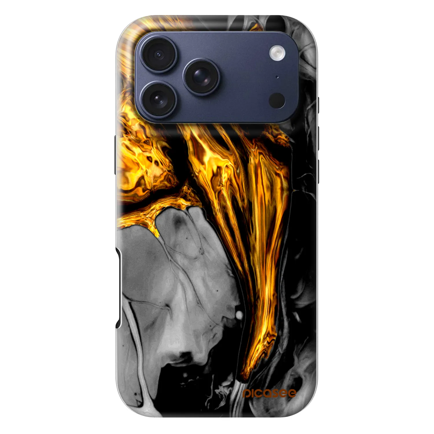 Picasee Fashion Case MagSafe για Apple iPhone 18 Pro Max - Black Gold