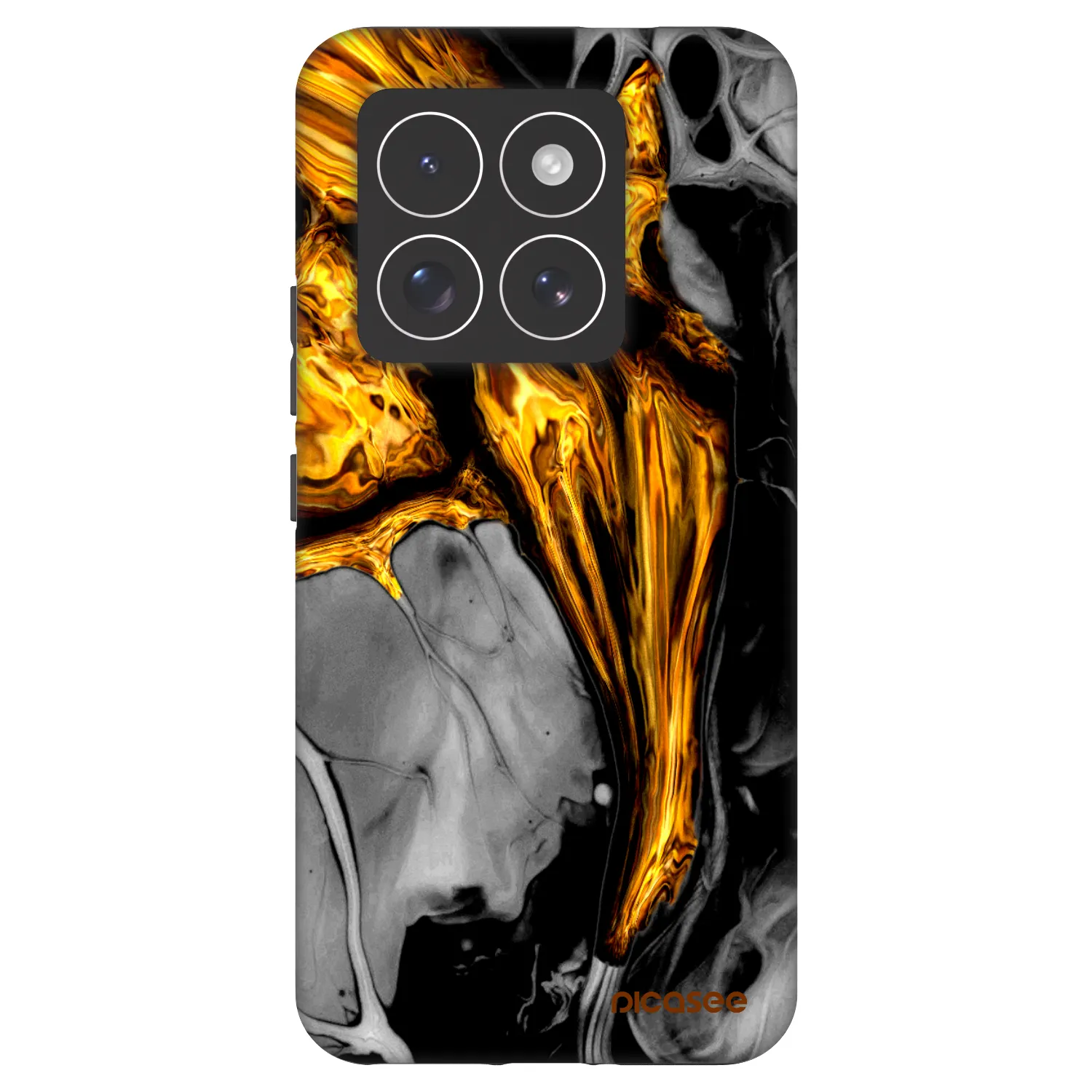 Picasee Fashion Case για Xiaomi 14 Pro - Black Gold