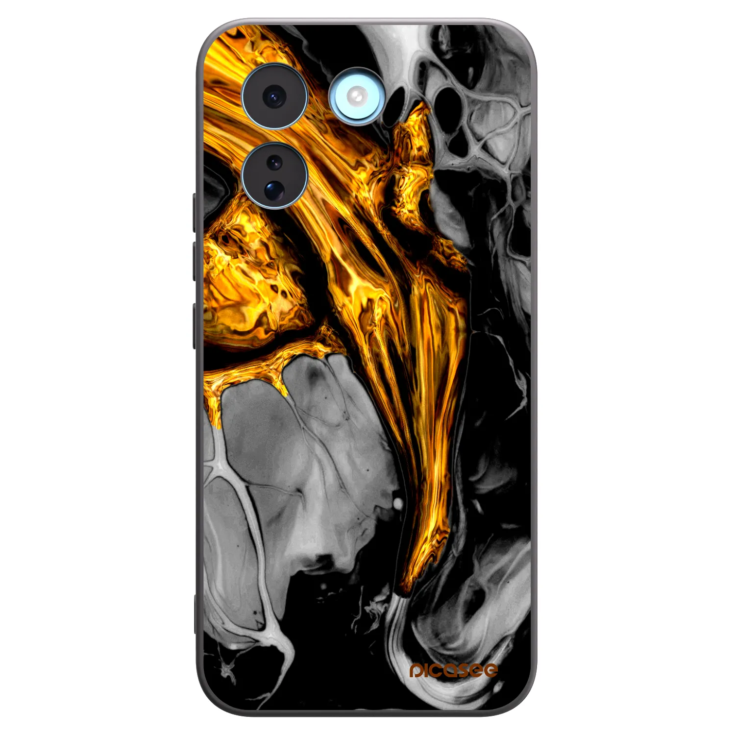 Picasee Μαύρη θήκη σιλικόνης για Xiaomi Redmi Note 17 Pro MAX 5G - Black Gold