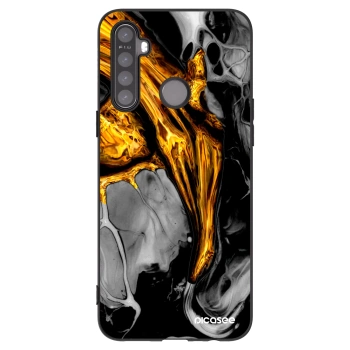 Picasee Μαύρη θήκη σιλικόνης για Realme 6i - Black Gold