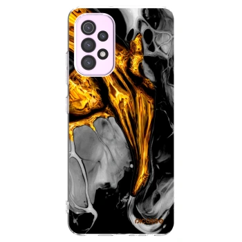 Picasee διαφανής θήκη σιλικόνης Samsung Galaxy A32 5G A326B - Black Gold