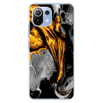 Picasee διαφανής θήκη σιλικόνης Xiaomi Mi 11 Lite - Black Gold