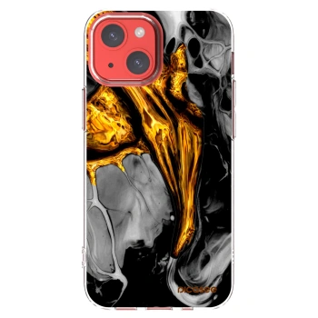 Picasee διαφανής θήκη σιλικόνης Apple iPhone 13 mini - Black Gold