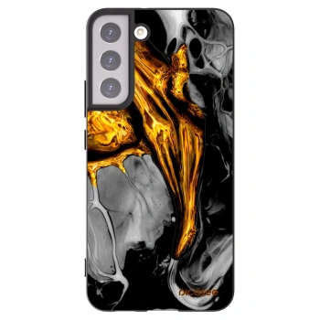 Picasee Μαύρη θήκη σιλικόνης για Samsung Galaxy S22+ 5G - Black Gold