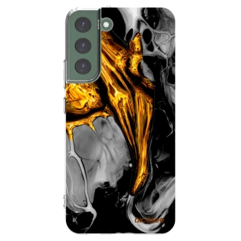 Picasee διαφανής θήκη σιλικόνης Samsung Galaxy S22+ 5G - Black Gold