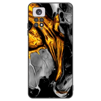 Picasee Μαύρη θήκη σιλικόνης για Xiaomi Redmi Note 11 - Black Gold