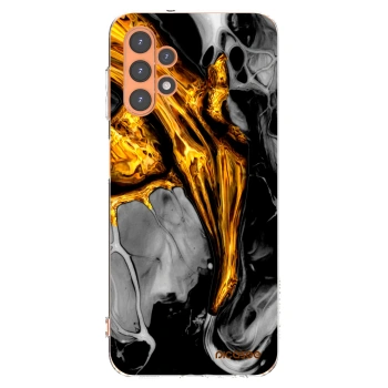 Picasee διαφανής θήκη σιλικόνης Samsung Galaxy A13 4G A135 - Black Gold