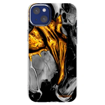 Picasee διαφανής θήκη σιλικόνης Apple iPhone 14 Plus - Black Gold