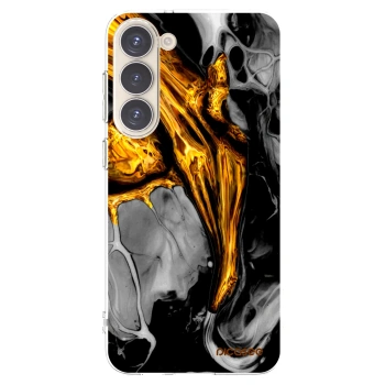 Picasee διαφανής θήκη σιλικόνης Samsung Galaxy S23+ 5G - Black Gold