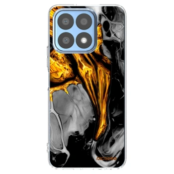 Picasee διαφανής θήκη σιλικόνης Honor X8a - Black Gold