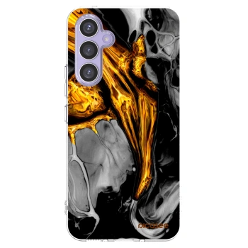 Picasee διαφανής θήκη σιλικόνης Samsung Galaxy A54 5G A546B - Black Gold