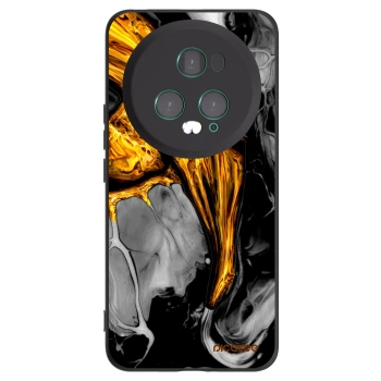 Picasee Μαύρη θήκη σιλικόνης για Honor Magic5 Pro - Black Gold